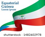 flag of equatorial guinea ... | Shutterstock .eps vector #1482602978