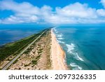 Aerial View Of Hatteras Island...