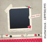 Scrapbook Love Card With Photo...