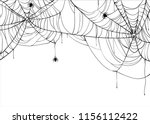 halloween spiderweb vector... | Shutterstock .eps vector #1156112422