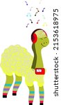 Alpaca In Stockings Listens To...