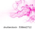 Pink Smoke Abstract On White...