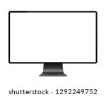 realistic black modern thin... | Shutterstock .eps vector #1292249752