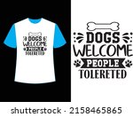 dogs welcome people tolereted ... | Shutterstock .eps vector #2158465865