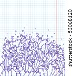 stilyzed doodle waves | Shutterstock .eps vector #53068120