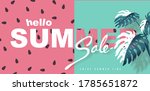 summer sale background layout... | Shutterstock .eps vector #1785651872