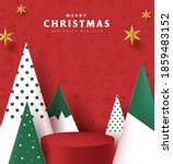 merry christmas banner with... | Shutterstock .eps vector #1859483152