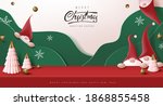 merry christmas banner studio... | Shutterstock .eps vector #1868855458
