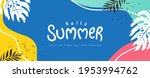colorful summer background... | Shutterstock .eps vector #1953994762