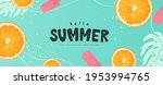 colorful summer background... | Shutterstock .eps vector #1953994765