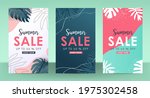 colorful summer sale layout... | Shutterstock .eps vector #1975302458