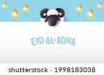 eid al adha mubarak the... | Shutterstock .eps vector #1998183038