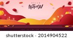 autumn banner background with... | Shutterstock .eps vector #2014904522