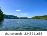 Small photo of Sunny day in Candlewood Lake. Manmade lake located in Fairfield and Litchfield counties of Western Connecticut.