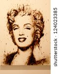 Small photo of MILAN - MARCH 27: Painting representing Marylin Monroe in exhibition at MiArt ArtNow, international exhibition of modern and contemporary art March 27, 2010 in Milan, Italy.