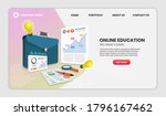 online education concept with... | Shutterstock .eps vector #1796167462