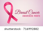 breast cancer awareness vector... | Shutterstock .eps vector #716992882