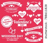 valentine template banner... | Shutterstock .eps vector #788611828