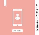 phone icon | Shutterstock .eps vector #592236965