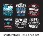nursing lettering quotes design ... | Shutterstock .eps vector #2115735425