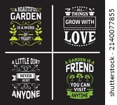 gardening typographic slogan... | Shutterstock .eps vector #2140077855