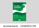golf tournament flyer template. ... | Shutterstock .eps vector #2106901178