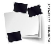 vector stack of blank paper... | Shutterstock .eps vector #1173896605