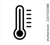 thermometer icon vector on... | Shutterstock .eps vector #2107423388