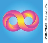 colorful gradient infinite logo.... | Shutterstock .eps vector #2112618242