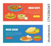indian cuisine and recipes... | Shutterstock .eps vector #1741086365