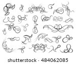 ornate vector design elements... | Shutterstock .eps vector #484062085