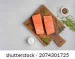 Fresh Raw Scandinavian Salmon...