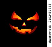 pumpkin face  smile with light... | Shutterstock .eps vector #2162451965