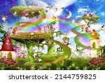 3d Image Of Little Fairies In A ...