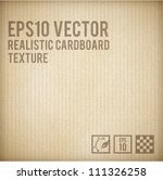 cardboard texture | Shutterstock .eps vector #111326258