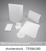 set of corporate identity... | Shutterstock .eps vector #75586180