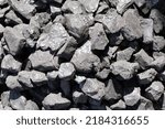 Small photo of black coal pile Bituminous Lignite