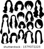 Vector Set Of Female Hairstyles ...