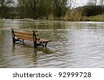 A Bench Surrounded By Water