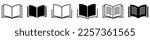 Set of book icons. vector...