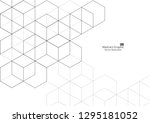 abstract boxes background.... | Shutterstock .eps vector #1295181052