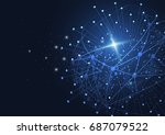 big data visualization.... | Shutterstock .eps vector #687079522
