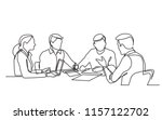 continuous line drawing of... | Shutterstock .eps vector #1157122702