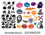 halloween vector set | Shutterstock .eps vector #332989205