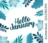 Hello January Lettering With...