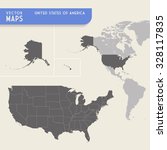 vector map of the united states ... | Shutterstock .eps vector #328117835