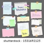 paper sheets of notebook and... | Shutterstock .eps vector #1531692125