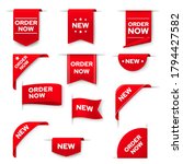 order now red vector banners ... | Shutterstock .eps vector #1794427582