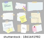 paper sticky notes  banners  to ... | Shutterstock .eps vector #1861641982