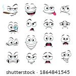 face expression isolated vector ... | Shutterstock .eps vector #1864841545